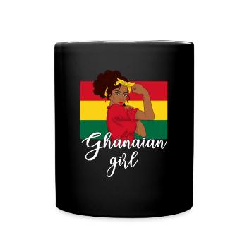 Fille ghanéenne, Ghana - Mug uni - noir - Devant