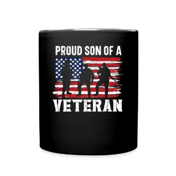 Patriotic Veteran USA Flag American Memorial Day - Mug uni - noir - Devant