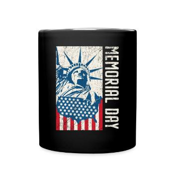 Patriotic Veteran USA Flag American Memorial Day - Mug uni - noir - Devant