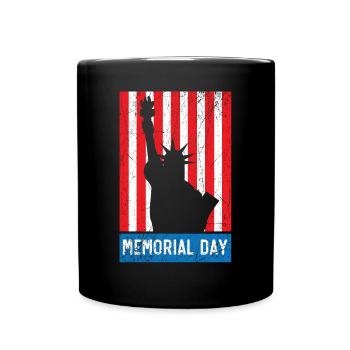 Patriotic Veteran USA Flag American Memorial Day - Mug uni - noir - Devant