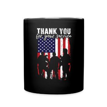 Patriotic Veteran USA Flag American Memorial Day - Mug uni - noir - Devant