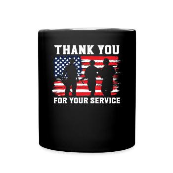 Patriotic Veteran USA Flag American Memorial Day - Mug uni - noir - Devant