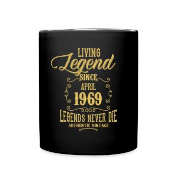 Living Legend since April 1969 - Full Colour Mug - black - Front