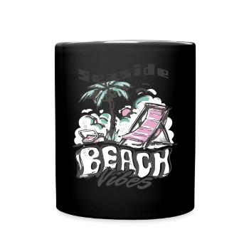 Floride Bord de mer Plage Surf - Mug uni - noir - Devant
