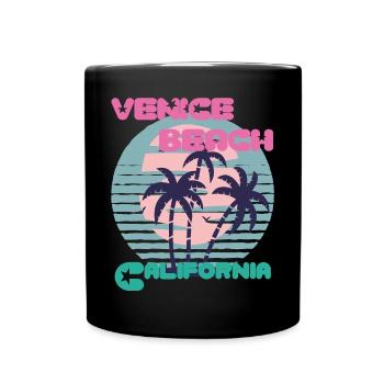 Surfbrett California Venice Beach Surfing Ocean Va - Tasse einfarbig - Schwarz - Vorne
