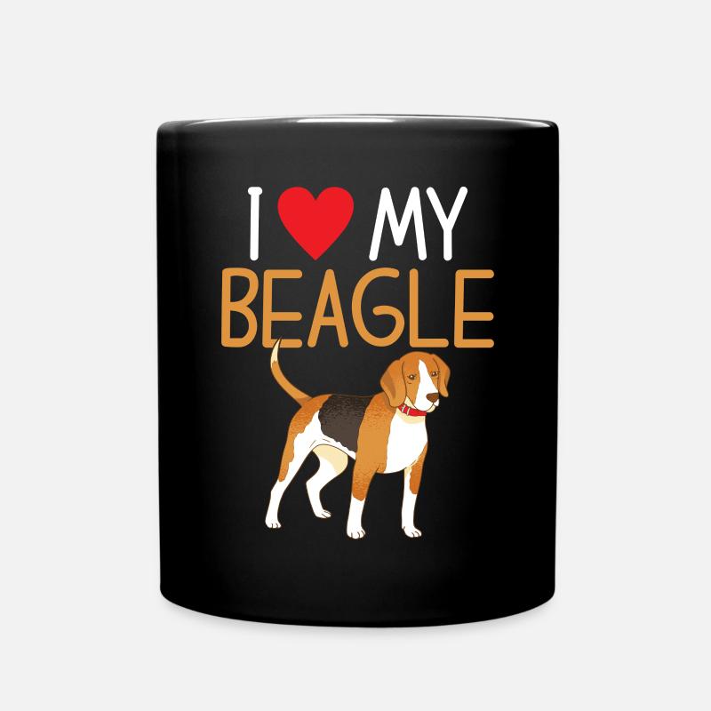Beagle Geschenk Beagle Besitzer - Tasse einfarbig - Schwarz