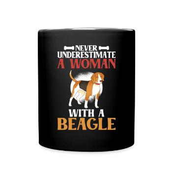 Beagle Geschenk Beagle Besitzer - Tasse einfarbig - Schwarz - Vorne