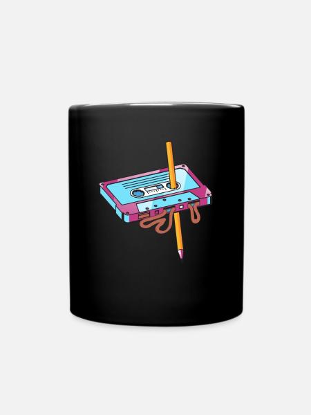 Cassette au crayon - Mug uni - noir