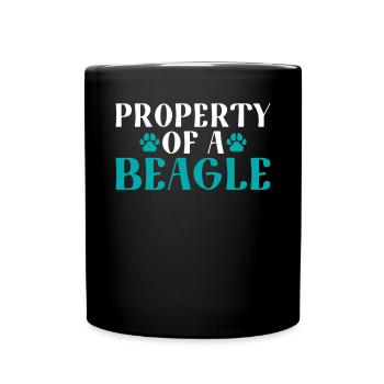 Beagle Geschenk Beagle Besitzer - Tasse einfarbig - Schwarz - Vorne