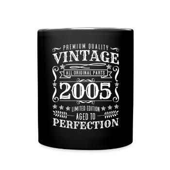 Cadeau Anniversaire Vintage 2005 Perfection - Mug uni - noir - Devant