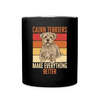 Cairn Terrier Chien - Mug uni - noir - Devant