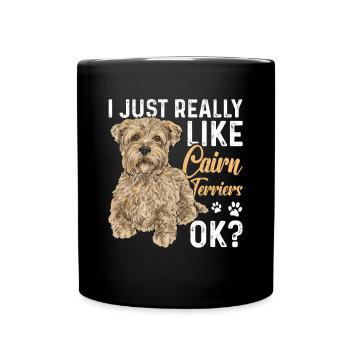 Cairn Terrier Chien - Mug uni - noir - Devant
