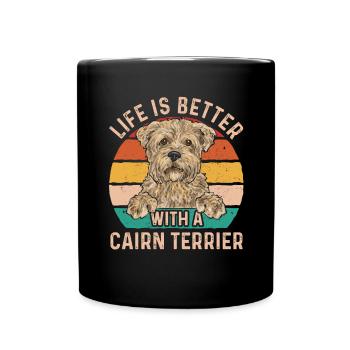 Cairn Terrier Chien - Mug uni - noir - Devant