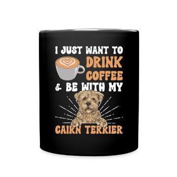 Cairn Terrier Chien - Mug uni - noir - Devant