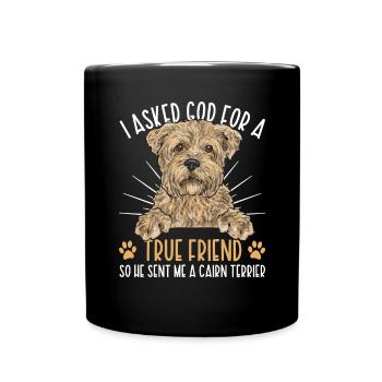 Cairn Terrier Chien - Mug uni - noir - Devant