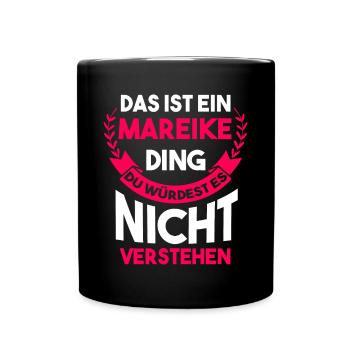 Mareike - Tasse einfarbig - Schwarz - Vorne