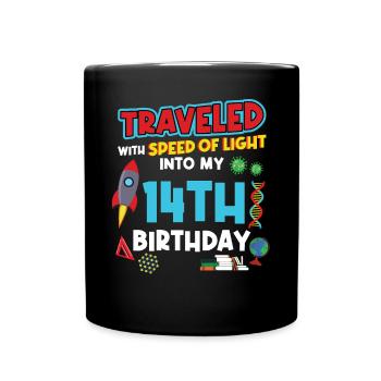 14. Birthday - Science Birthday - Full Colour Mug - black - Front