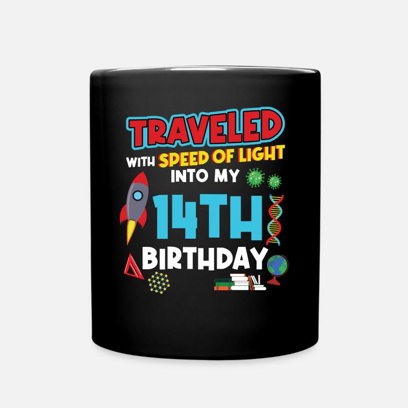 14. Birthday - Science Birthday - Tasse einfarbig - Schwarz