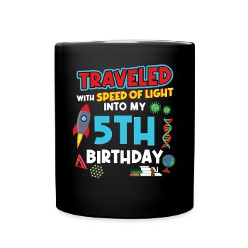 5. Birthday - Science Birthday - Full Colour Mug - black - Front