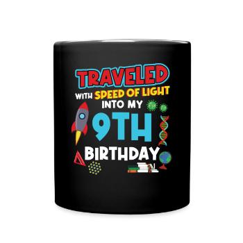 9. Birthday - Science Birthday - Full Colour Mug - black - Front