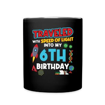 6. Birthday - Science Birthday - Full Colour Mug - black - Front