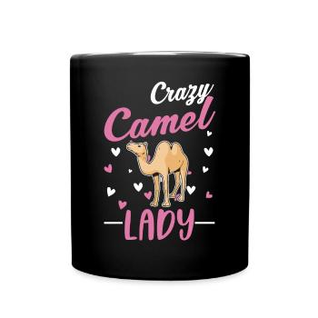 Crazy Camel Femme Grand Chameau - Mug uni - noir - Devant