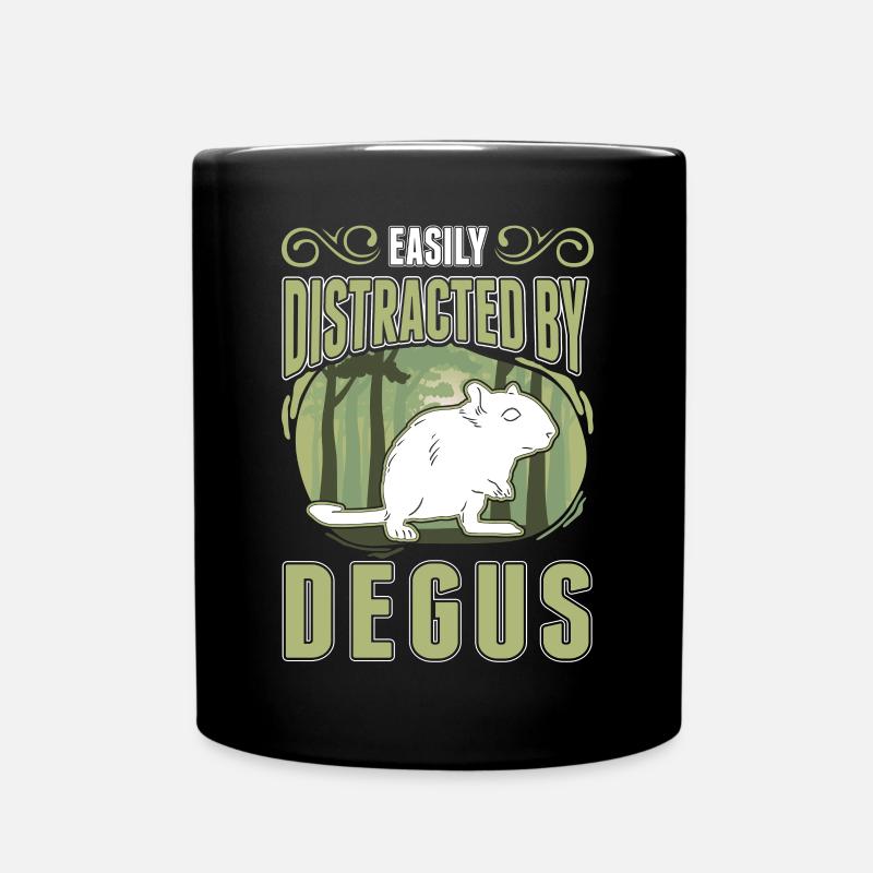 Degu Geschenk Strauchratte Walddegu - Tasse einfarbig - Schwarz