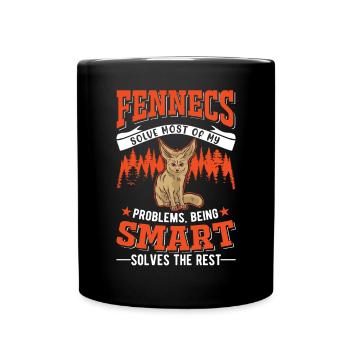 Fennec Gift Desert Fox Fennec - Full Colour Mug - black - Front