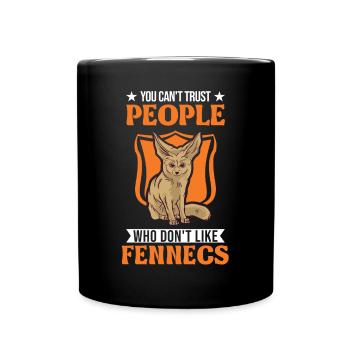 Fennec Gift Desert Fox Fennec - Full Colour Mug - black - Front