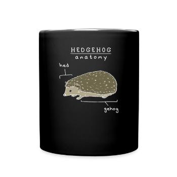 Hérisson animal de compagnie - Mug uni - noir - Devant