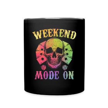 Poker Player Weekend Mode On - Playing Poker - Tasse einfarbig - Schwarz - Vorne