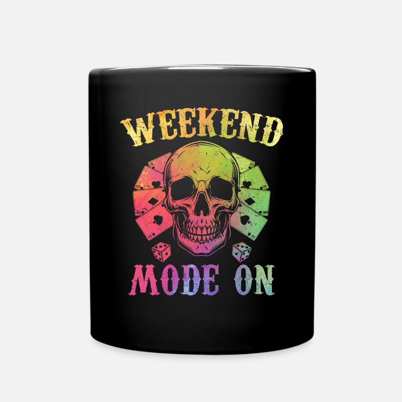 Poker Player Weekend Mode On - Playing Poker - Tasse einfarbig - Schwarz