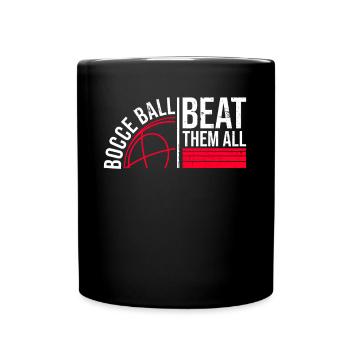 Boccia ball beats them all - Boccia ball - Full Colour Mug - black - Front