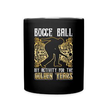 Boccia Ball Player Bocce Ball Retirement - Full Colour Mug - black - Front