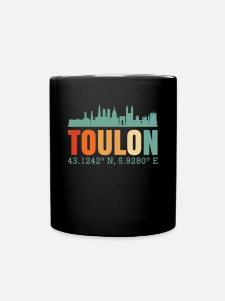 Toulon - Mug uni - noir