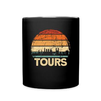 Tours - Mug uni - noir - Devant