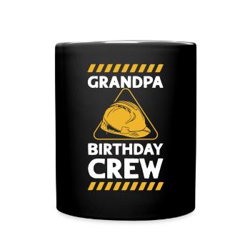 Grand-père de l’équipe d’anniversaire - construction d’anniversaire - Mug uni - noir - Devant