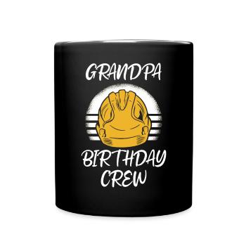 Grand-père de l’équipe d’anniversaire - construction d’anniversaire - Mug uni - noir - Devant