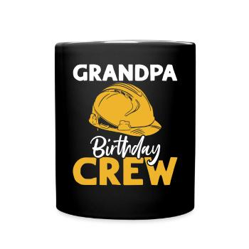 Grand-père de l’équipe d’anniversaire - construction d’anniversaire - Mug uni - noir - Devant