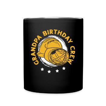 Grand-père de l’équipe d’anniversaire - construction d’anniversaire - Mug uni - noir - Devant