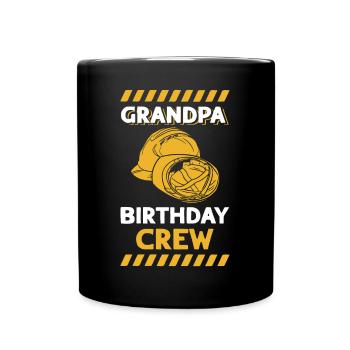 Grand-père de l’équipe d’anniversaire - construction d’anniversaire - Mug uni - noir - Devant