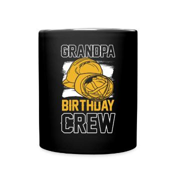 Grand-père de l’équipe d’anniversaire - construction d’anniversaire - Mug uni - noir - Devant