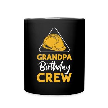 Grand-père de l’équipe d’anniversaire - construction d’anniversaire - Mug uni - noir - Devant