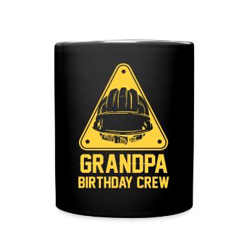 Grand-père de l’équipe d’anniversaire - construction d’anniversaire - Mug uni - noir - Devant