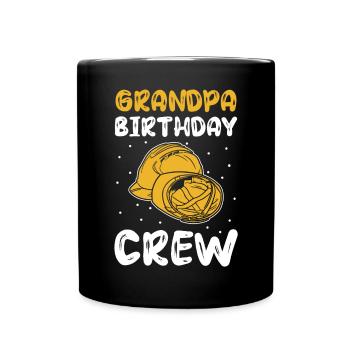 Grand-père de l’équipe d’anniversaire - construction d’anniversaire - Mug uni - noir - Devant