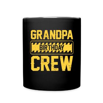 Grand-père de l’équipe d’anniversaire - construction d’anniversaire - Mug uni - noir - Devant