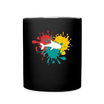 Dauphin - Mug uni - noir - Devant