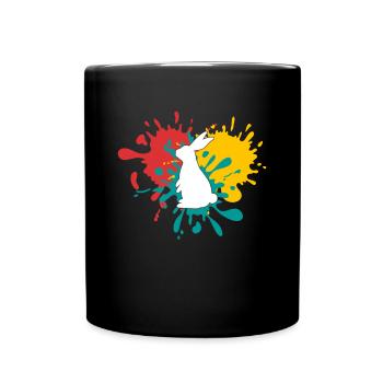 Hare - Full Colour Mug - black - Front