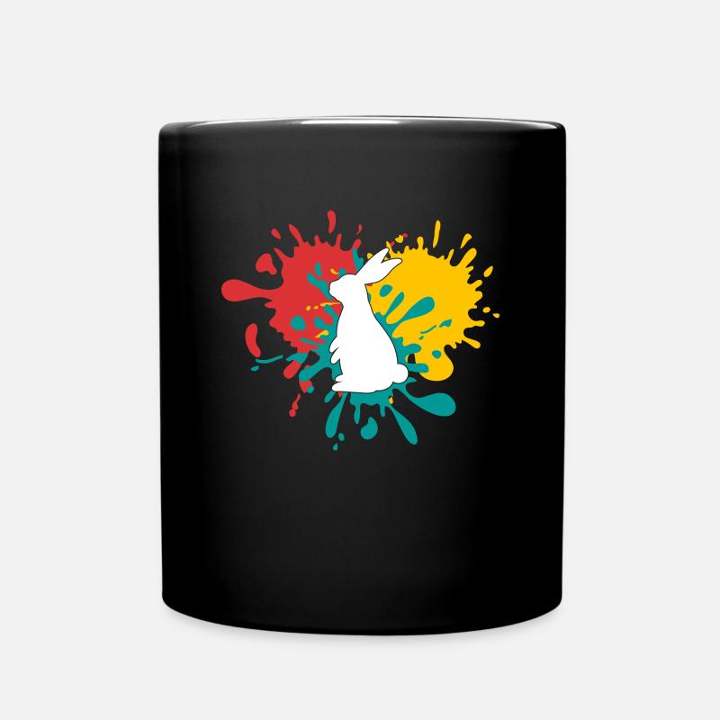 Hase - Tasse einfarbig - Schwarz