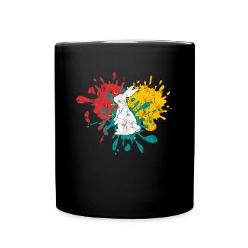 Hare - Full Colour Mug - black - Front